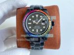 Swiss Replica Rolex Blaken Submariner All Black Rainbow Watch 40MM